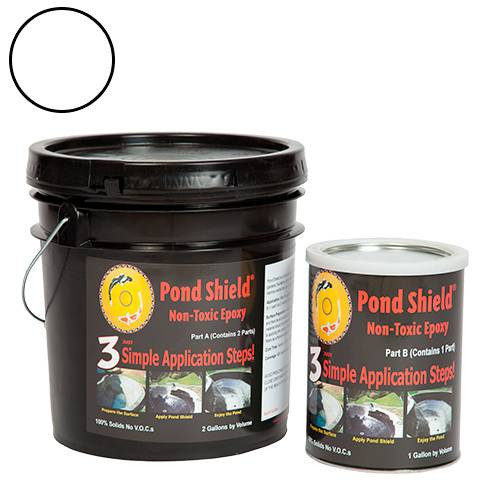 Pond Armor White Pond Shield Non-Toxic Epoxy, 3 Gallons Kit