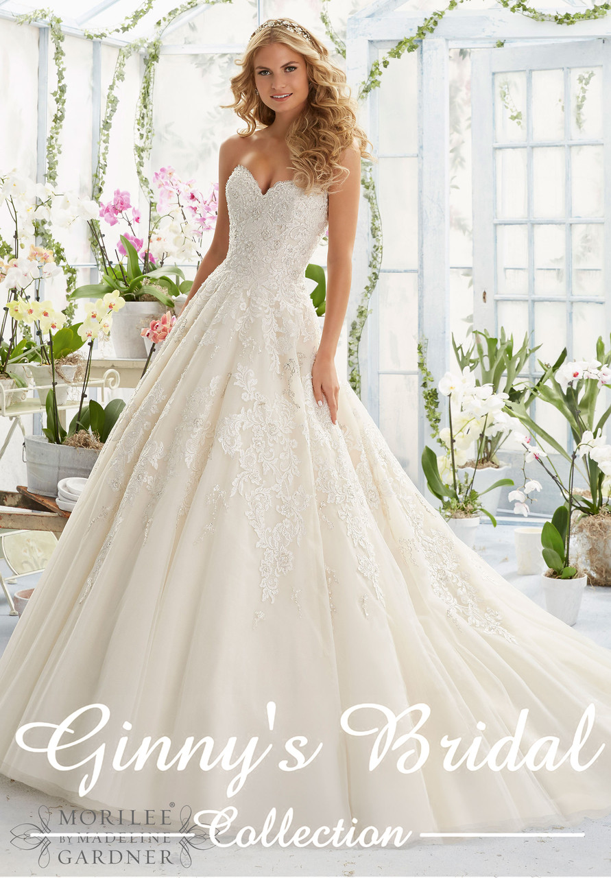 Mori Lee Bridal Wedding Dress Style 2808, Buy Authentic Mori Lee Bridal by  Madeline Gardner Wedding Dresses Online | Ginnys Bridal Collection
