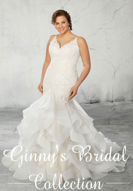 Julietta by Morilee Bridal Plus Size Wedding Dress Style 3271 Raquel on Sale