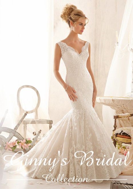 Morilee Bridal Wedding Dress Style 2605 Ivory Size 12 on Sale