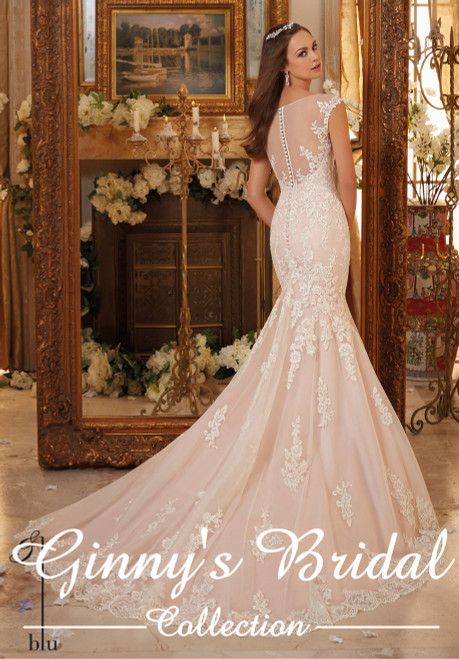 Blu by Morilee Bridal Wedding Dress 5466 Ivory Size 14 on Sale