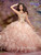 Alta Couture by Mary's Quinceanera Dress 4T116, Peach/Gold, Size 12 on SALE