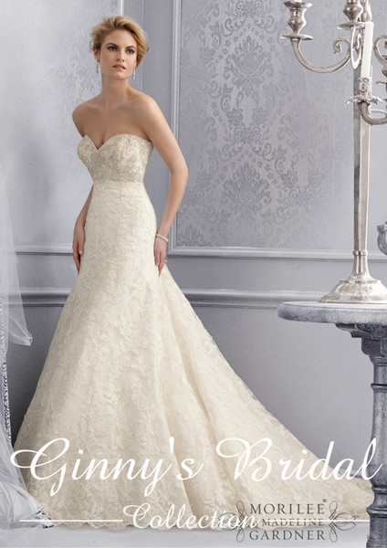 Mori Lee Wedding Dress 2678 Ivory Size 10 on Sale