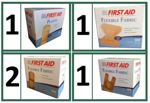 Flexible Fabric Adhesive Bandage Bundle Small