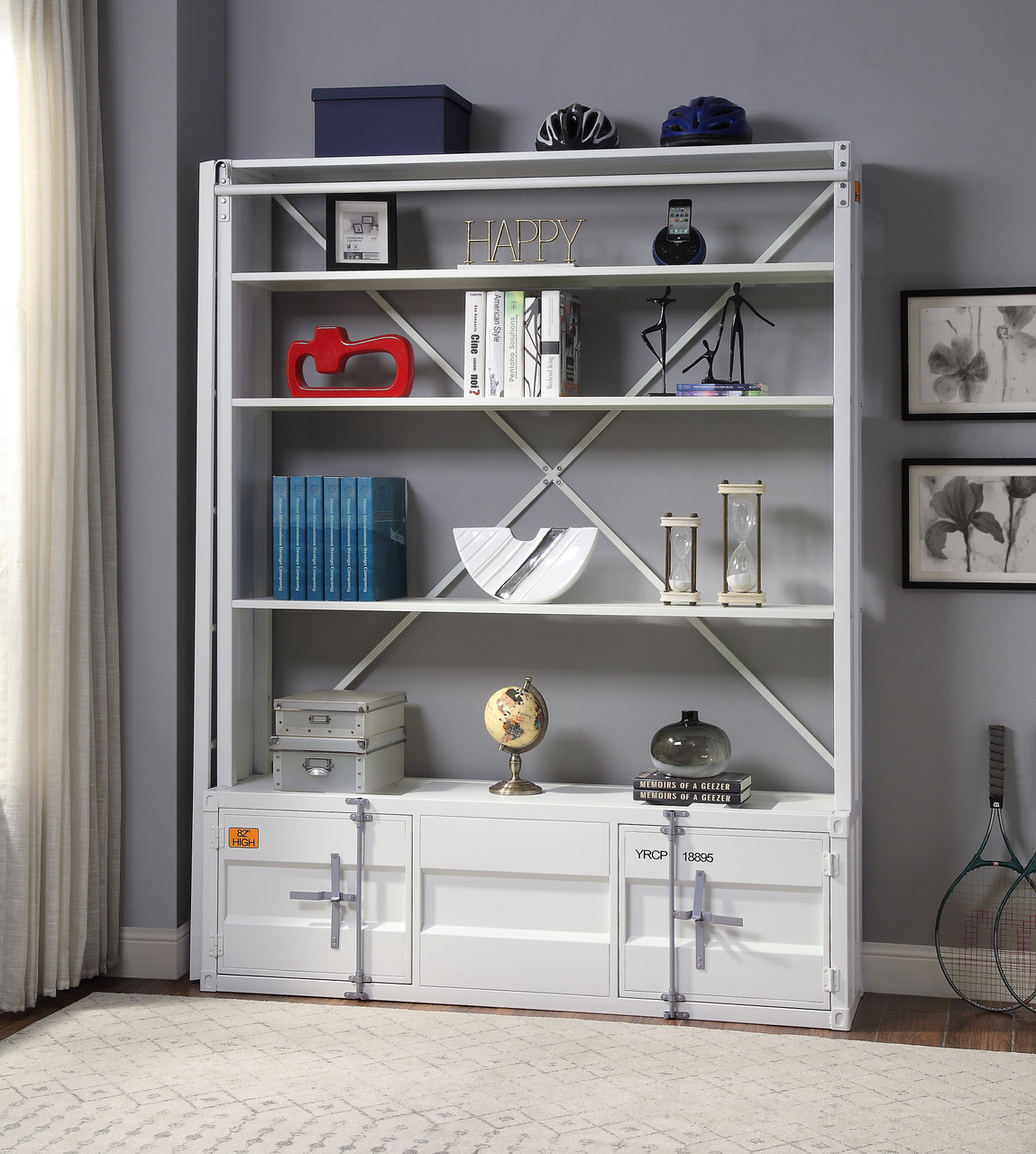The Cargo Bookshelf Ladder White 1pc 1ctn Available At