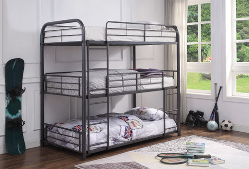 xander gunmetal twin bed