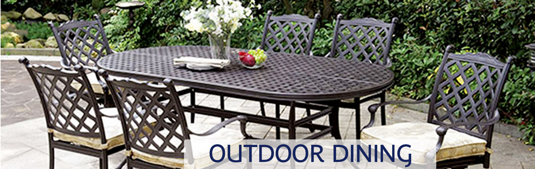 Outdoor Dining Furniture Banner