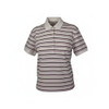 Ashworth Ladies 4 Button Striped Polo Shirt