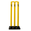 Woodworm Cricket Heavy Duty Rubber Base Stump and Bails Set