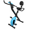 ZAAP Fitness Folding X-Bike Recumbent Upright Exercise Bike Black/Blue