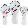 Ram FX Golf Club Headcovers for Driver, Woods, White (1-3-5)