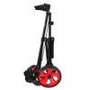 Caddymatic i-Trac 2 Wheel Folding Golf Pull Push Trolley Black/Red