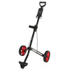 Caddymatic Golf Lite Trac 2 Wheel Folding Golf Trolley Black/Red