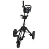 Caddymatic Golf 360° SwivelEase 3 Wheel Folding Golf Trolley Black