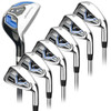 Prosimmon Golf V7 Iron Set (Steel Shafts) + Hybrid (Graphite), Mens Right Hand