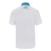 Woodworm Solid Tech Golf Polo Shirts - White/Blue