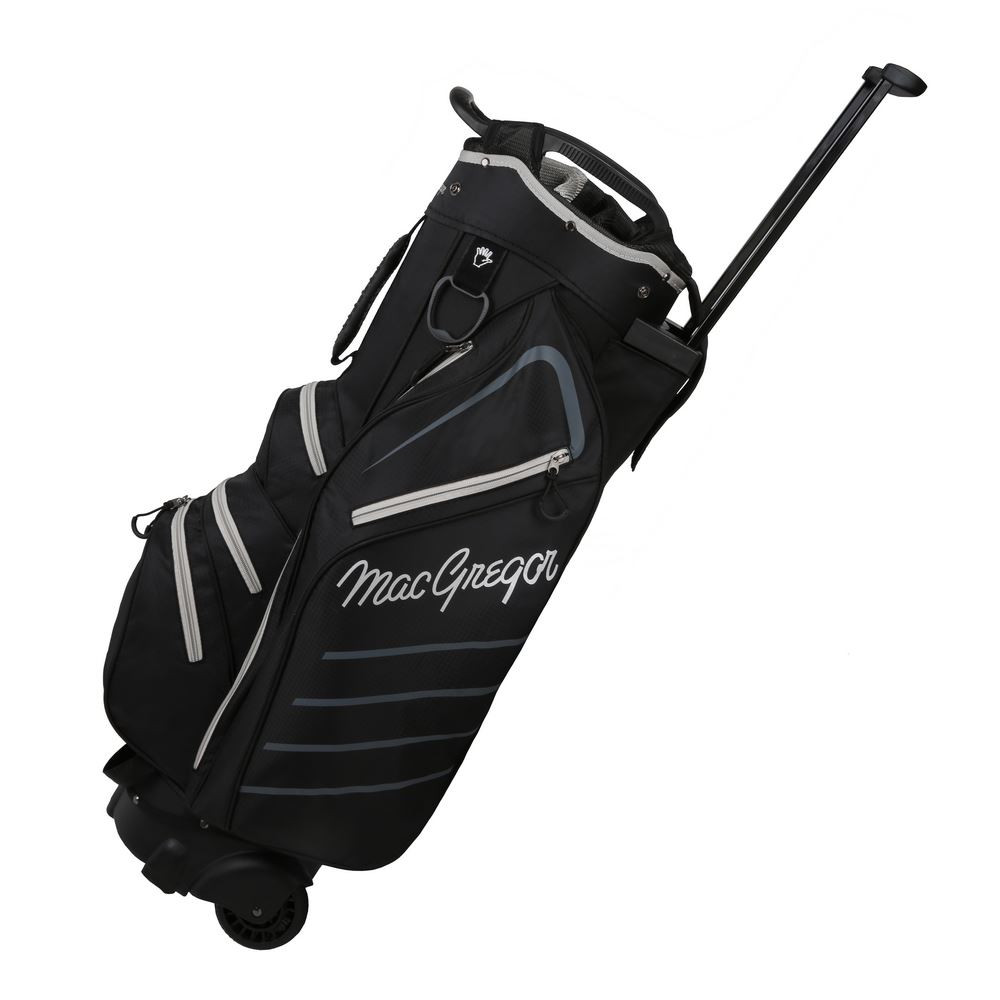 Golfickers Rough Bag Set （TOTE & CART） MacGregor Golf VIP Trolley Bag with Built In Wheels / Handle, 14