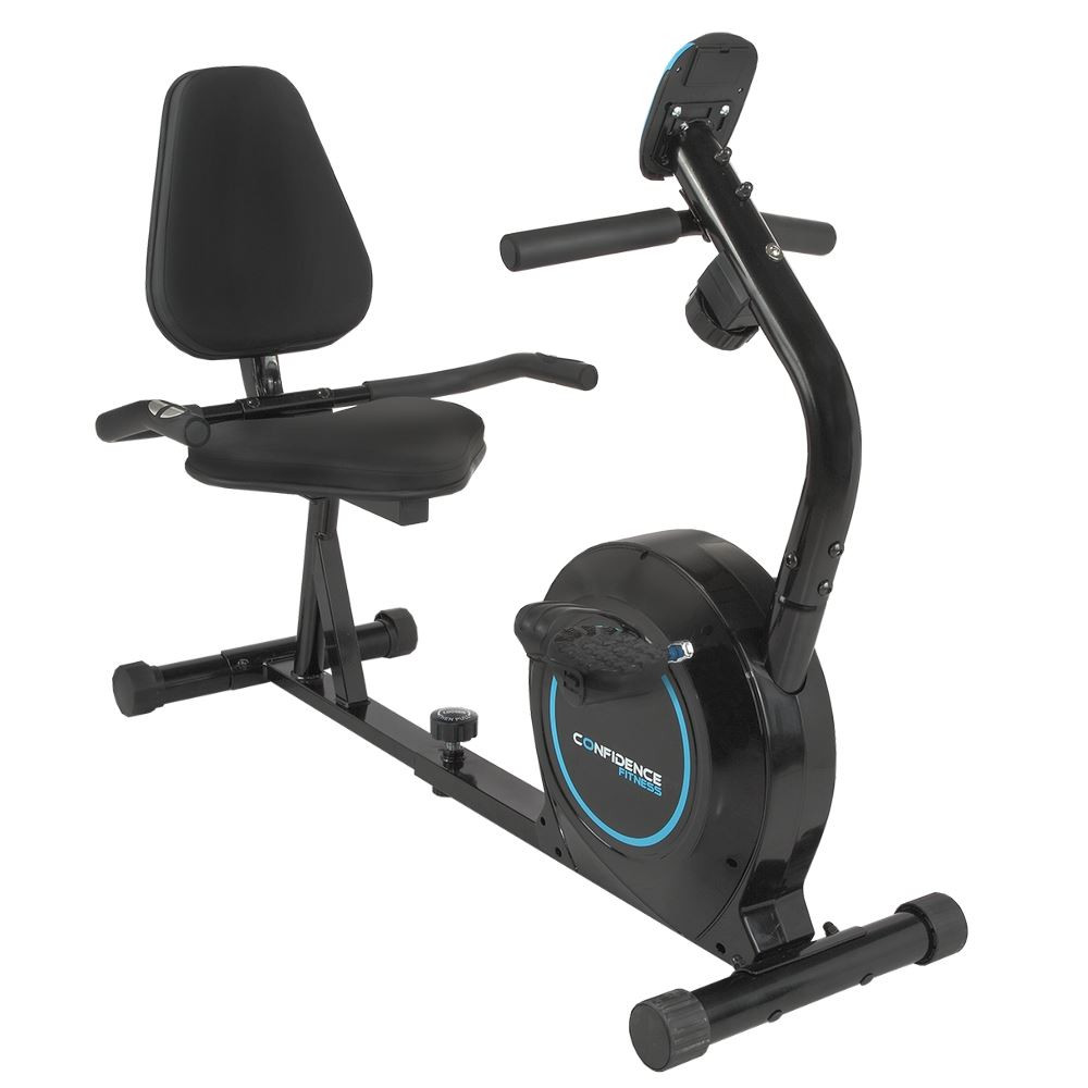 Confidence Fitness Magnetic Recumbent Exercise Bike with