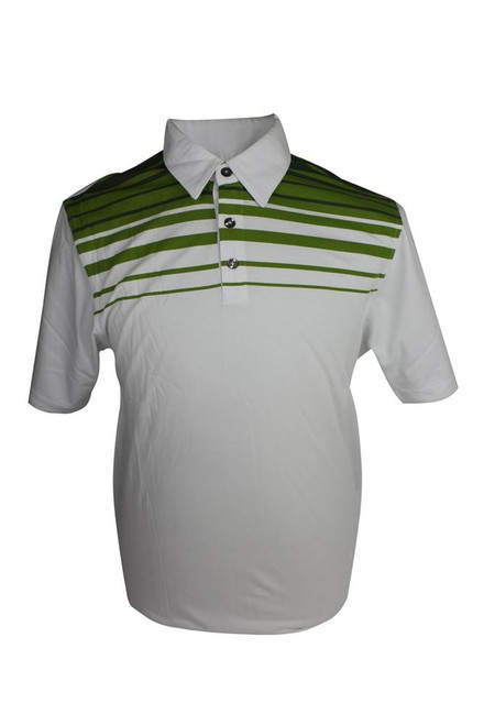 Ashworth Mens Striped Print Polo Ashworth Mens Striped Print Polo