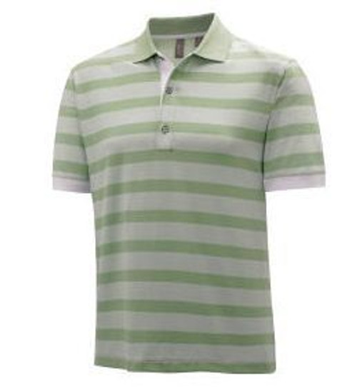Ashworth Melange Shadow Stripe Jersey Polo