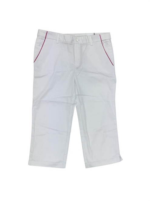 Ashworth Golf Ladies Capri Trousers / Pedal Pushers - White Size 10