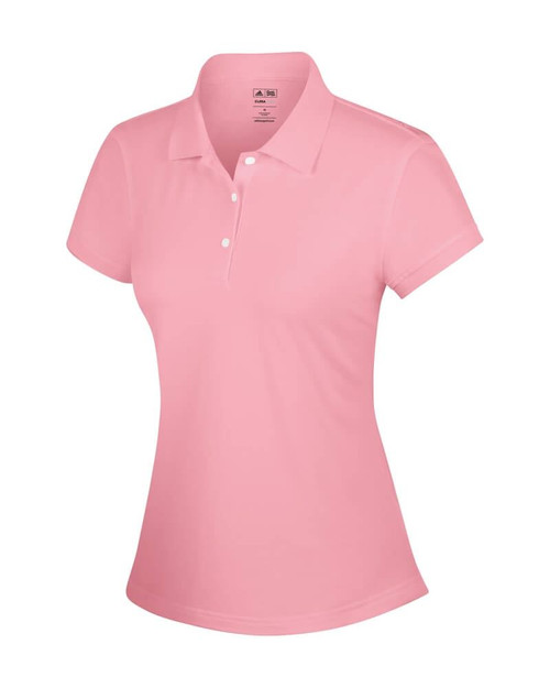 Adidas ClimaLite Ladies Solid Polo Adidas ClimaLite Ladies Solid Polo
