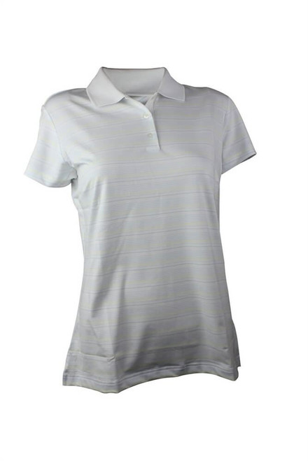 Adidas Womens ClimaCool Stripe Polo Adidas Womens ClimaCool Stripe Polo
