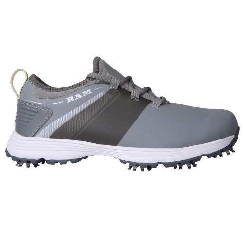 Ram Golf XT1 Mens Waterproof Golf Shoes, Spiked, Grey Ram Golf XT1 Mens Waterproof Golf Shoes, Spiked, Grey