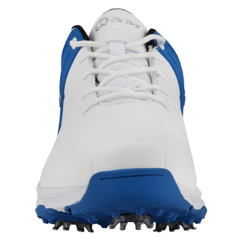 Ram Golf FX Tour Mens Waterproof Golf Shoes, White/Blue Ram Golf FX Tour Mens Waterproof Golf Shoes, White/Blue