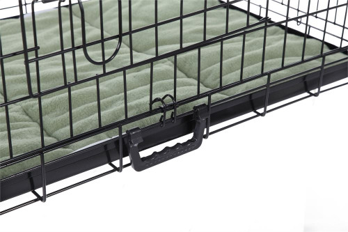 Confidence Pet Dog Folding 2 Door Crate Puppy Carrier Training Cage With Bed L Confidence Pet Dog Folding 2 Door Crate Puppy Carrier Training Cage With Bed L