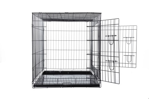 Confidence Pet Dog Folding 2 Door Crate Puppy Carrier Training Cage Without Bed 2XL