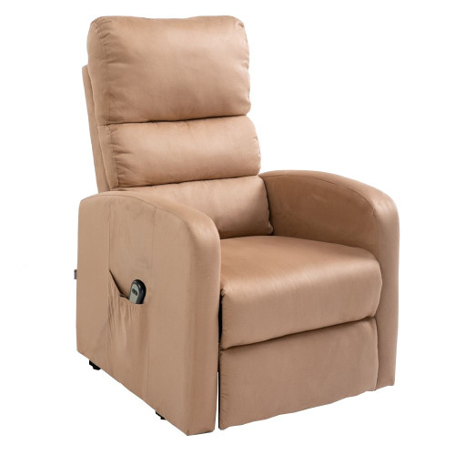 Homegear Microfiber Power Lift Recliner Chair with Electric Recline Taupe Homegear Microfiber Power Lift Recliner Chair with Electric Recline Taupe