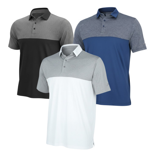 Woodworm Golf Shirts Heather Panel V2 Mens Polos