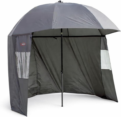 ULTRA 2.2m 87" Fishing Shelter Umbrella with Zip Sides and Windows Tilting Adjustable