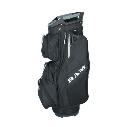 Ram Golf Deluxe Trolley Bag with 14 Full Length Dividers and Putter Slot Ram Golf Deluxe Trolley Bag with 14 Full Length Dividers and Putter Slot