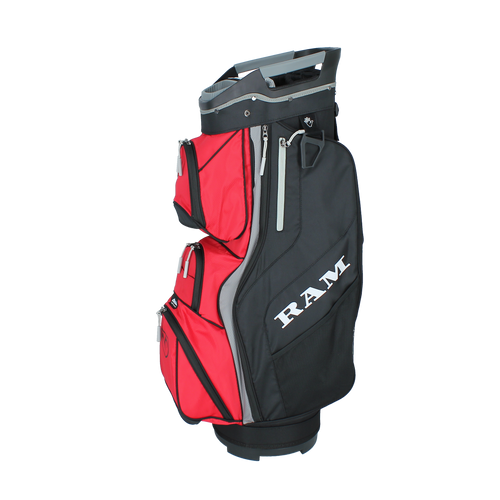 Ram Golf Deluxe Trolley Bag with 14 Full Length Dividers and Putter Slot Ram Golf Deluxe Trolley Bag with 14 Full Length Dividers and Putter Slot