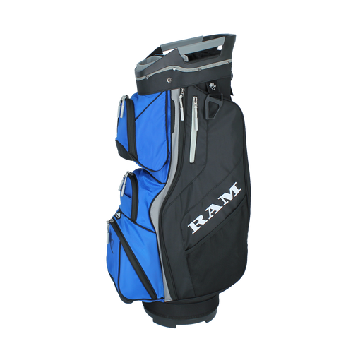 Ram Golf Deluxe Trolley Bag with 14 Full Length Dividers and Putter Slot Ram Golf Deluxe Trolley Bag with 14 Full Length Dividers and Putter Slot