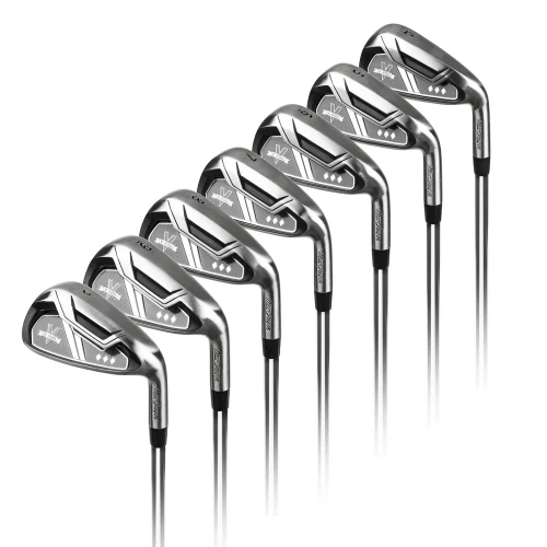 MacGregor V-Foil Stainless Steel Iron Set 4-PW with Steel Shafts, Mens Right Hand, Regular