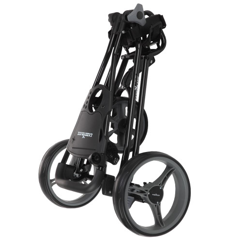 Caddymatic Golf Continental 3 Wheel Folding Golf Push/Pull Trolley Black Caddymatic Golf Continental 3 Wheel Folding Golf Push/Pull Trolley Black