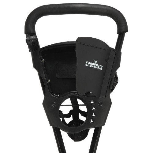 Caddymatic Golf Continental 3 Wheel Folding Golf Push/Pull Trolley Black/Red Caddymatic Golf Continental 3 Wheel Folding Golf Push/Pull Trolley Black/Red