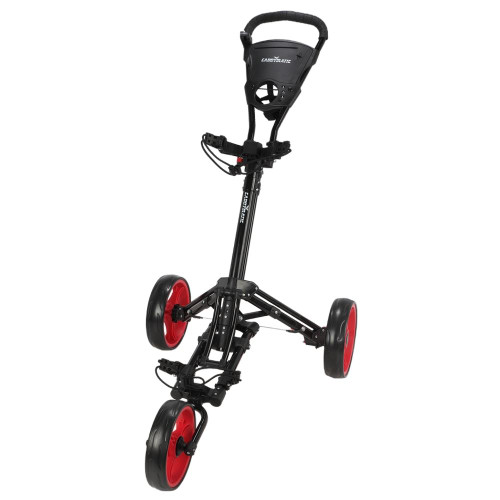 Caddymatic Golf X-Lite One-Click Folding Pull/Push Golf Trolley Black/Red Caddymatic Golf X-Lite One-Click Folding Pull/Push Golf Trolley Black/Red