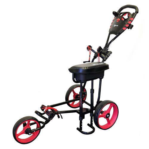 Ram Golf X-Pro Laser 3 Wheel Golf Pull Cart Trolley with Seat Ram Golf X-Pro Laser 3 Wheel Golf Pull Cart Trolley with Seat