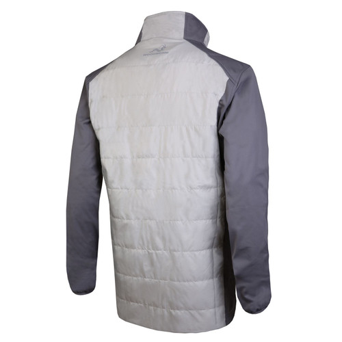 Woodworm Full Zip Padded Mens Golf Jacket - Windproof - Grey Woodworm Full Zip Padded Mens Golf Jacket - Windproof - Grey