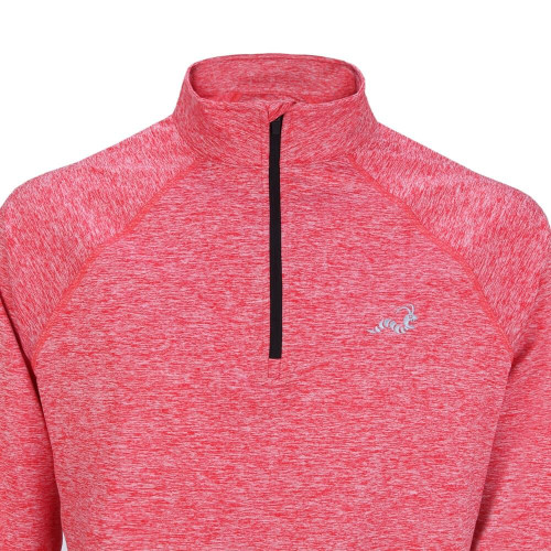 Woodworm Golf ¼ Zip Heather Pullover Sweater Red Woodworm Golf ¼ Zip Heather Pullover Sweater Red