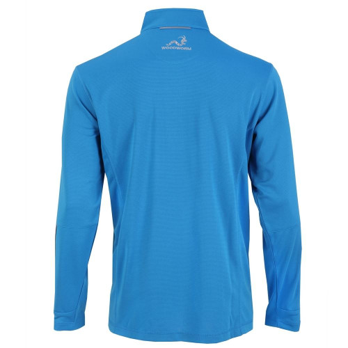 Woodworm 1/4 Zip Golf Pullover - Sky Blue / Silver Woodworm 1/4 Zip Golf Pullover - Sky Blue / Silver