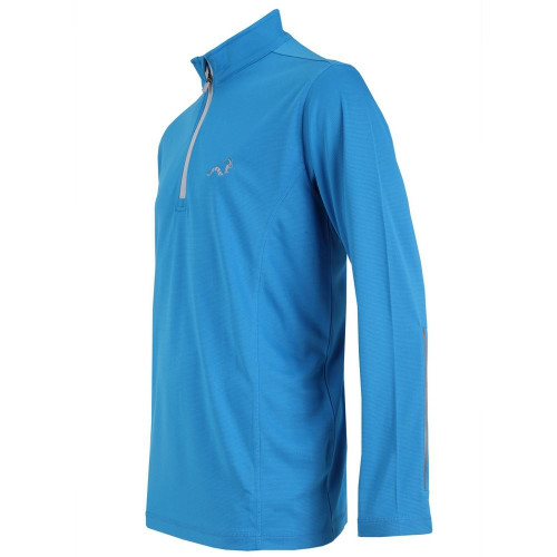 Woodworm 1/4 Zip Golf Pullover - Sky Blue / Silver Woodworm 1/4 Zip Golf Pullover - Sky Blue / Silver