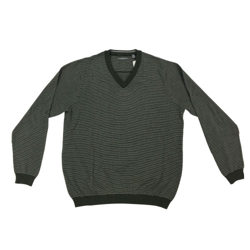 Ashworth Mens Stripe Pima Cotton Sweater Ashworth Mens Stripe Pima Cotton Sweater