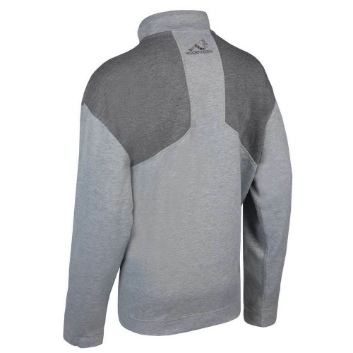 Woodworm Golf Mens Performance Pullover / Sweater / Jumper, Grey Woodworm Golf Mens Performance Pullover / Sweater / Jumper, Grey