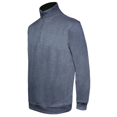 Ram Golf 1/4 Zip Pullover Sweater, Mens, Heather Blue Ram Golf 1/4 Zip Pullover Sweater, Mens, Heather Blue