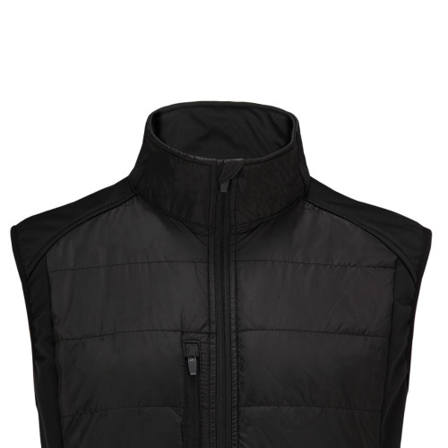 Woodworm Full Zip Padded Mens Gilet Golf Vest Black Woodworm Full Zip Padded Mens Gilet Golf Vest Black